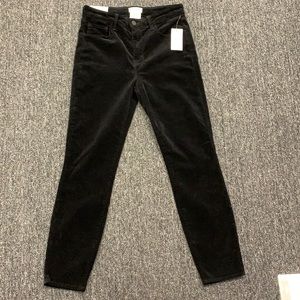 L’AGENCE black corduroy pants